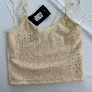 Yellow / cream cami